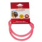 Chrisco LED-halsring i pink, 70 cm