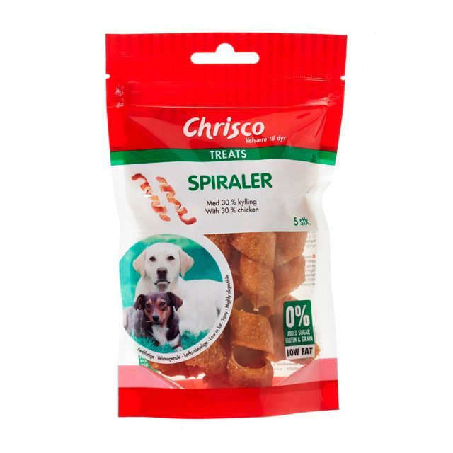 Chrisco Spiraler m. kylling, 75 g