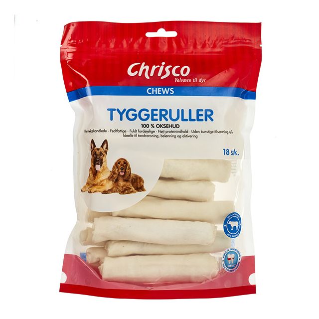 Chrisco Tyggeruller, 18 stk. hvide