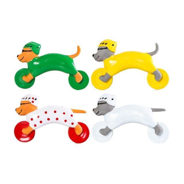 Tour de France Latexhund m. pivelyd, 18 cm